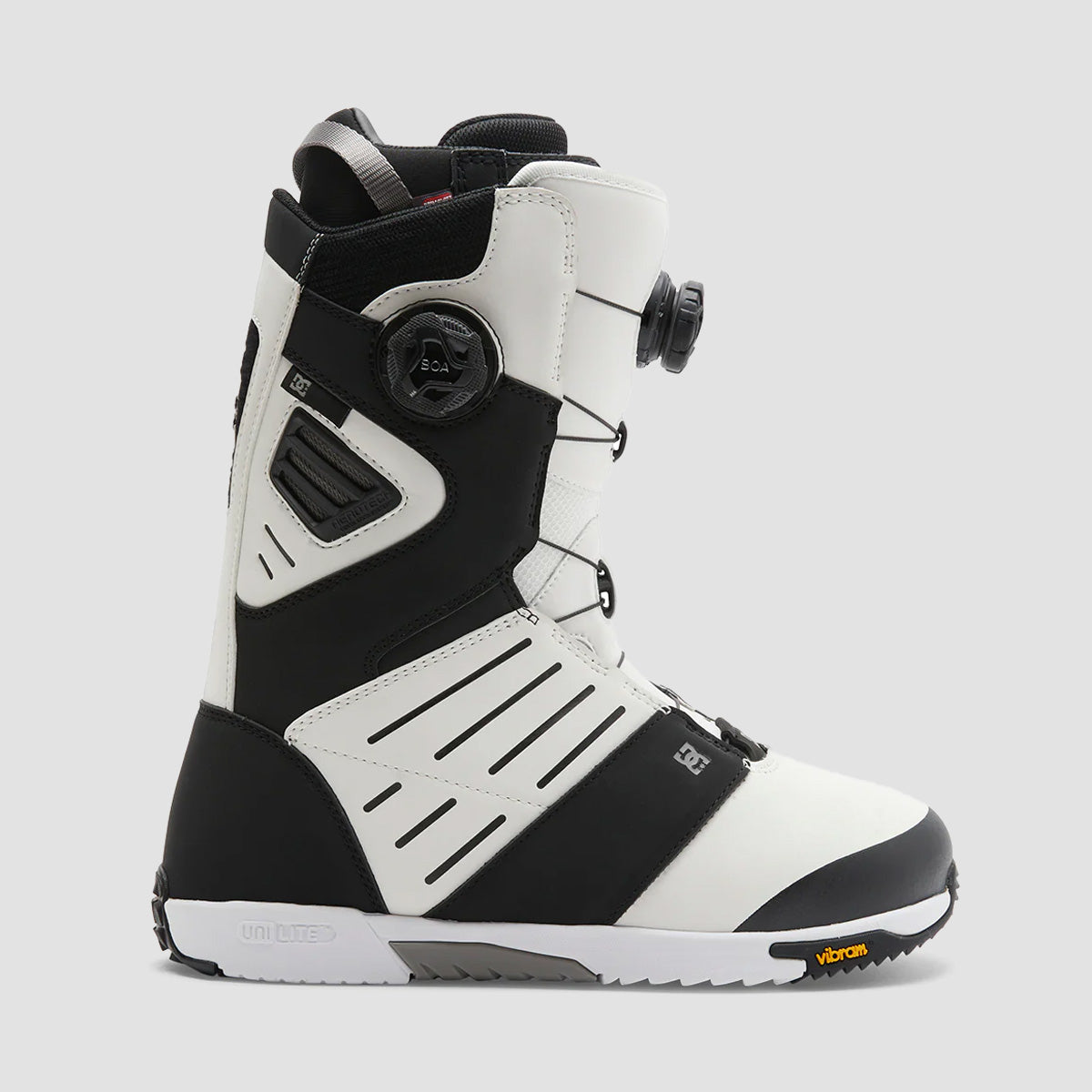 DC Judge BOA Snowboard Boots White Black Citrus