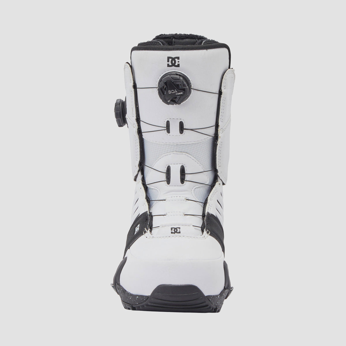 DC Judge BOA Step On Snowboard Boots White/Black Print