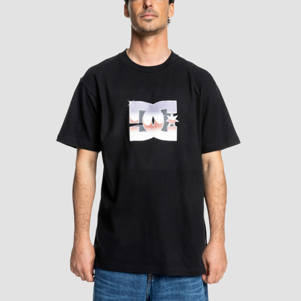 DC Metallic Star T-Shirt Black