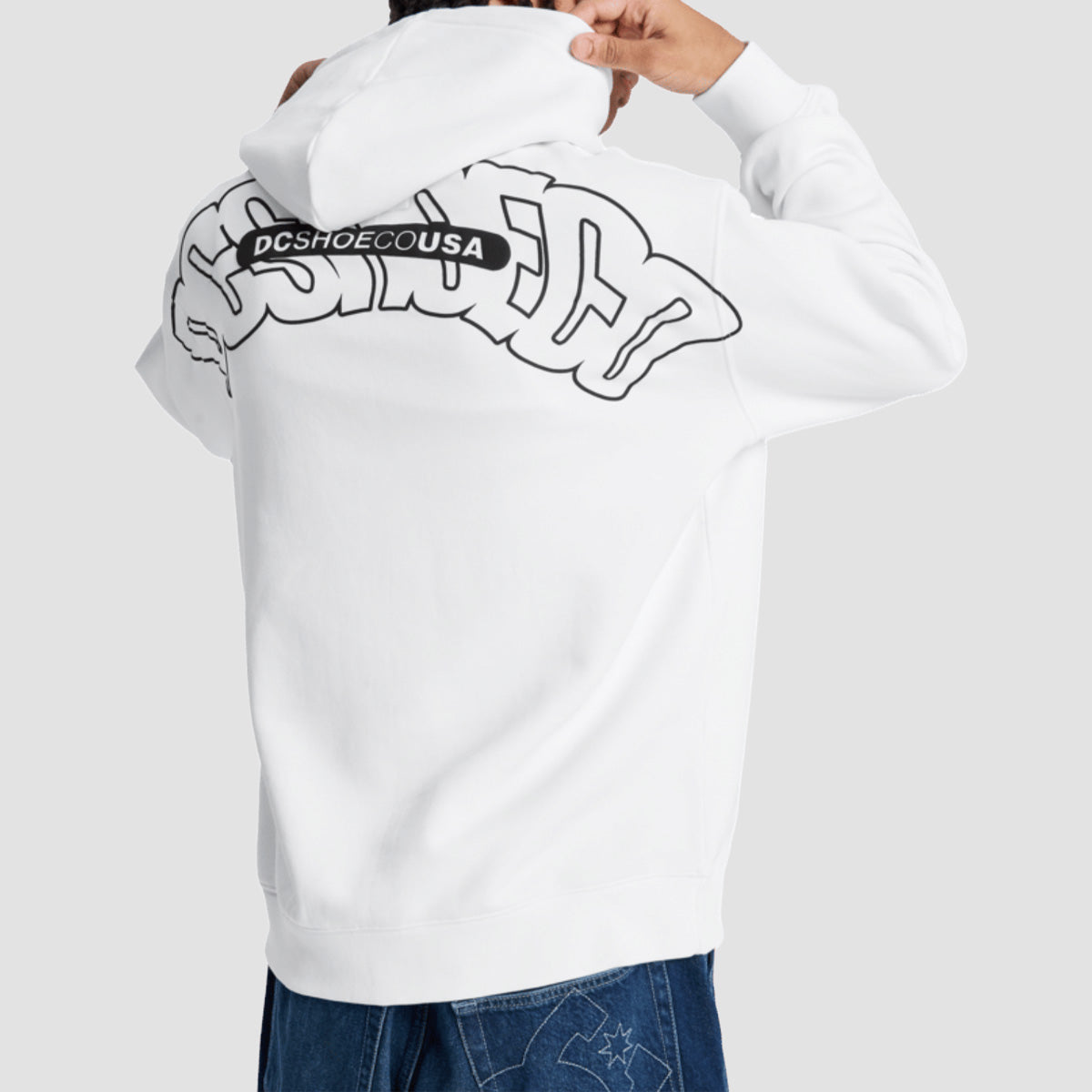 DC Omega Pullover Hoodie Bright White