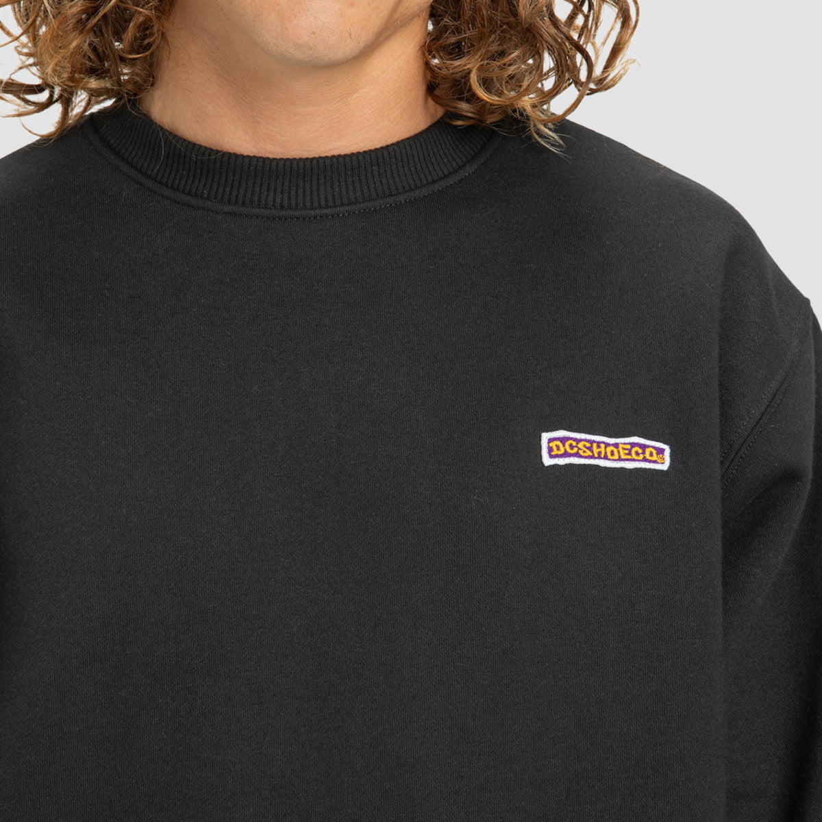 DC Patch It Crew Sweatshirt Black
