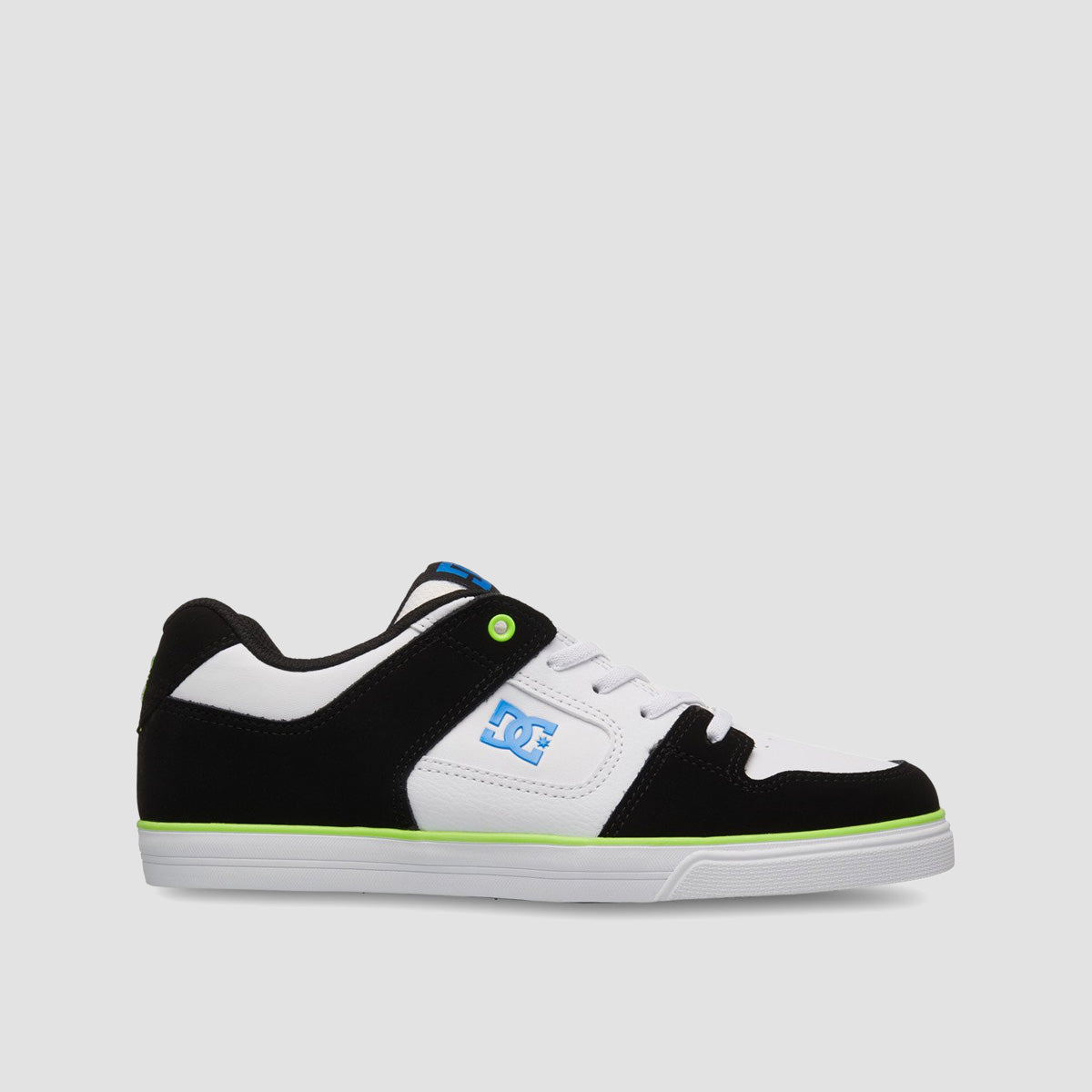 DC Pure Elastic Shoes - White/Green/Black - Kids