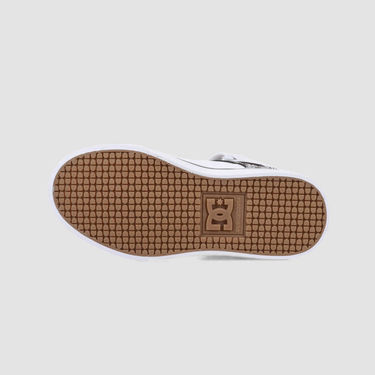 DC Pure Hi Top EV Shoes - Black/White/Print - Kids