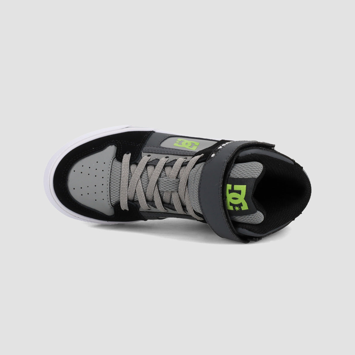 DC Pure High-Top EV Shoes - Black/Grey/Grey - Kids