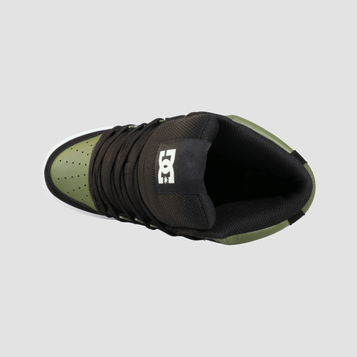 DC Pure High-Top WC Shoes - Black/Olive/White