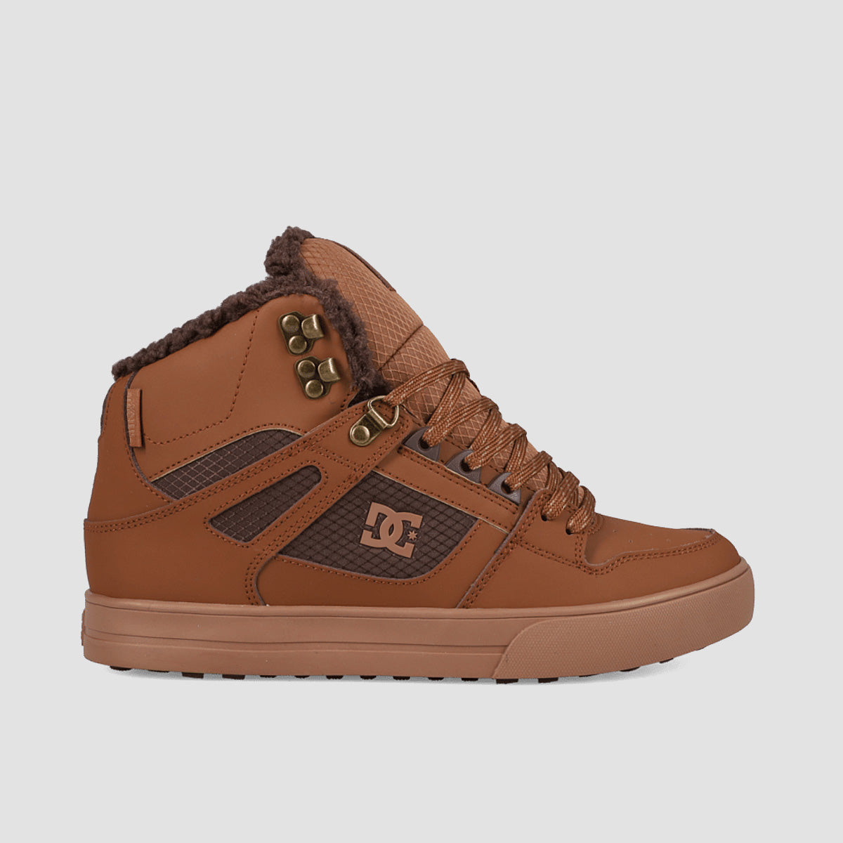 DC Pure High-Top WNT Shoes - Brown/Brown/Tan