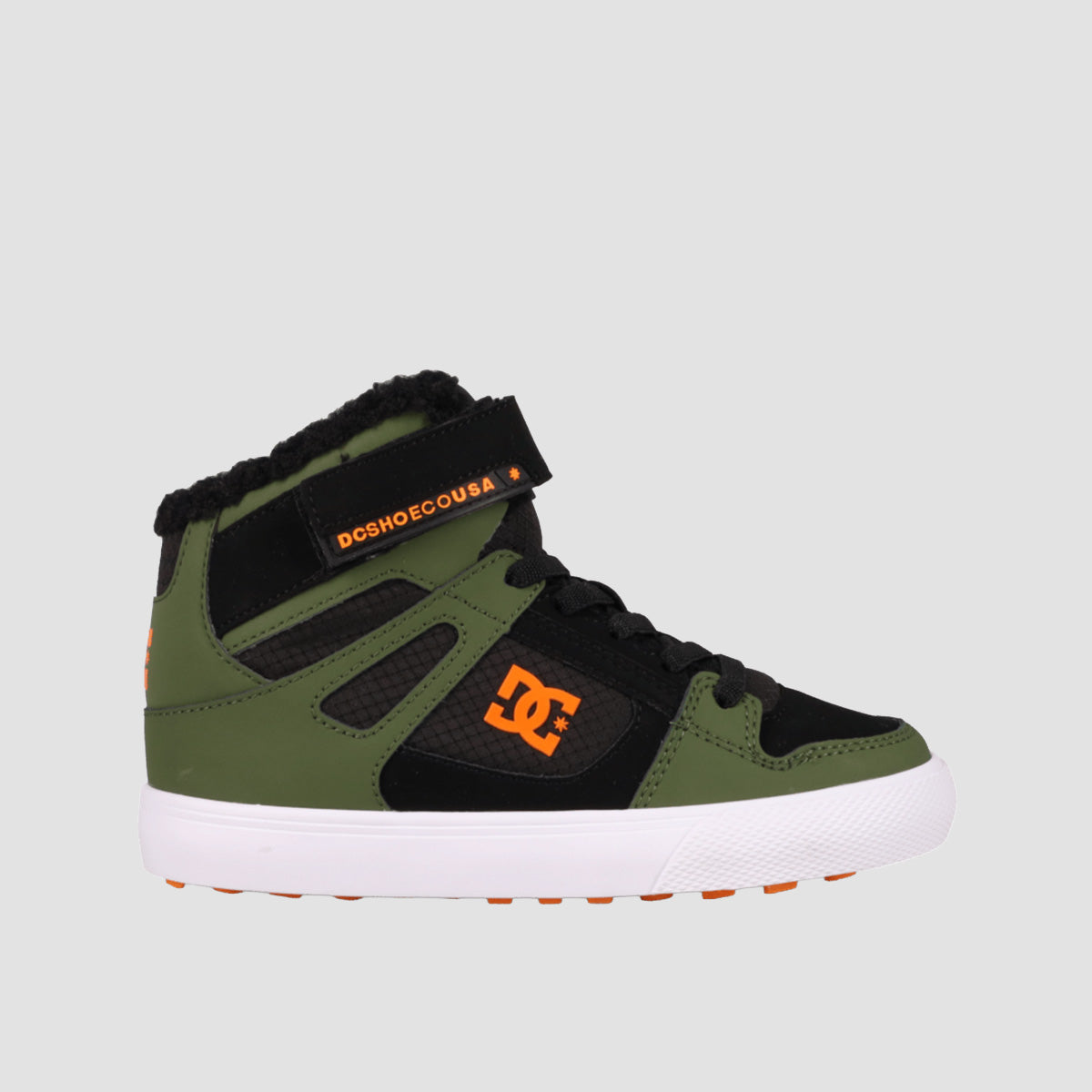 DC Pure HT WNT EV High-Top Shoes - Olive/Black - Kids