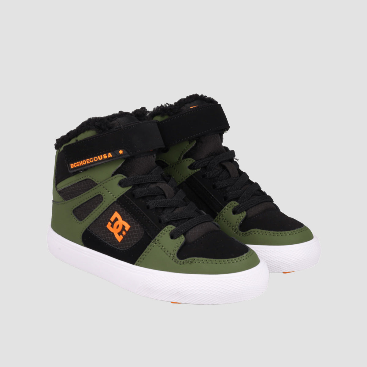 DC Pure HT WNT EV High-Top Shoes - Olive/Black - Kids
