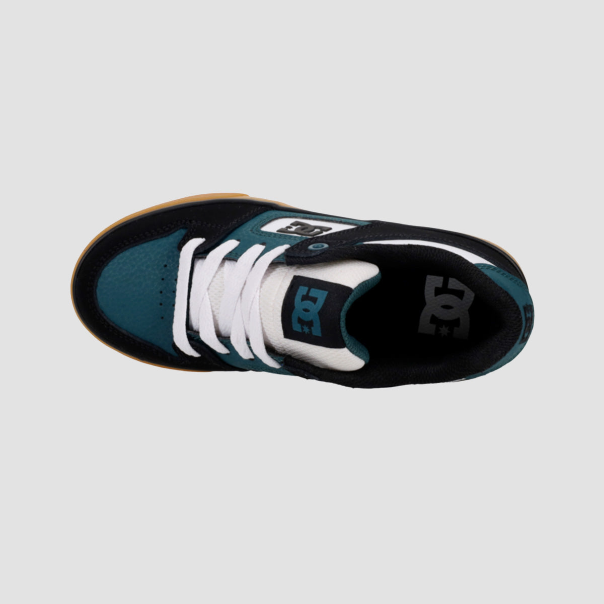DC Pure Shoes - Black/White/Emerald - Kids