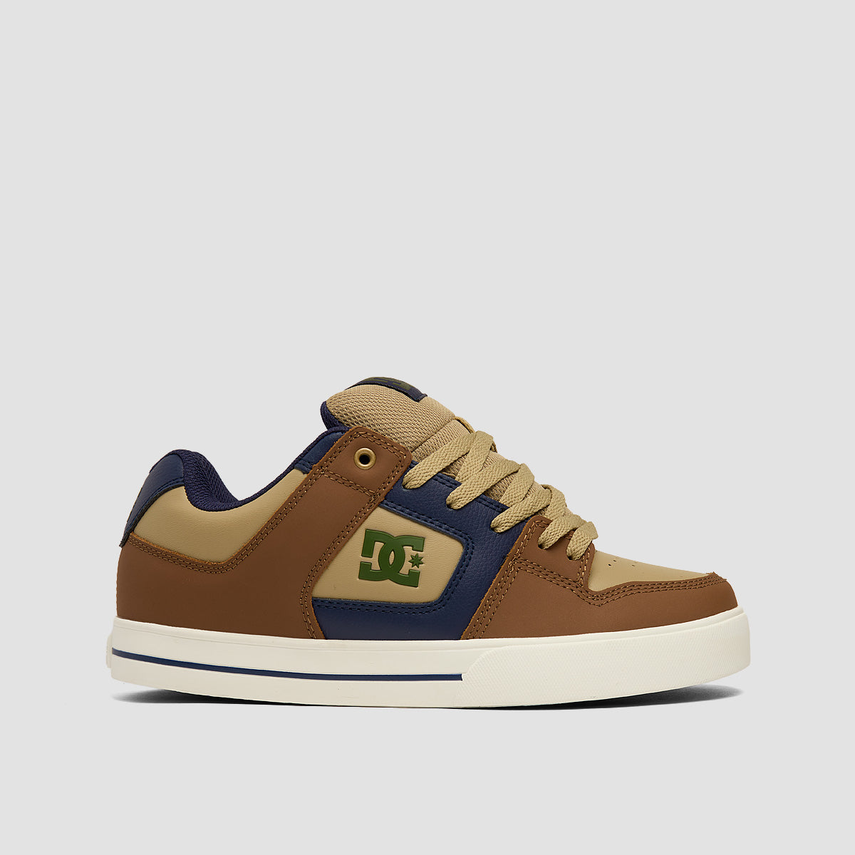 DC Pure Shoes - Brown/Navy/Tan