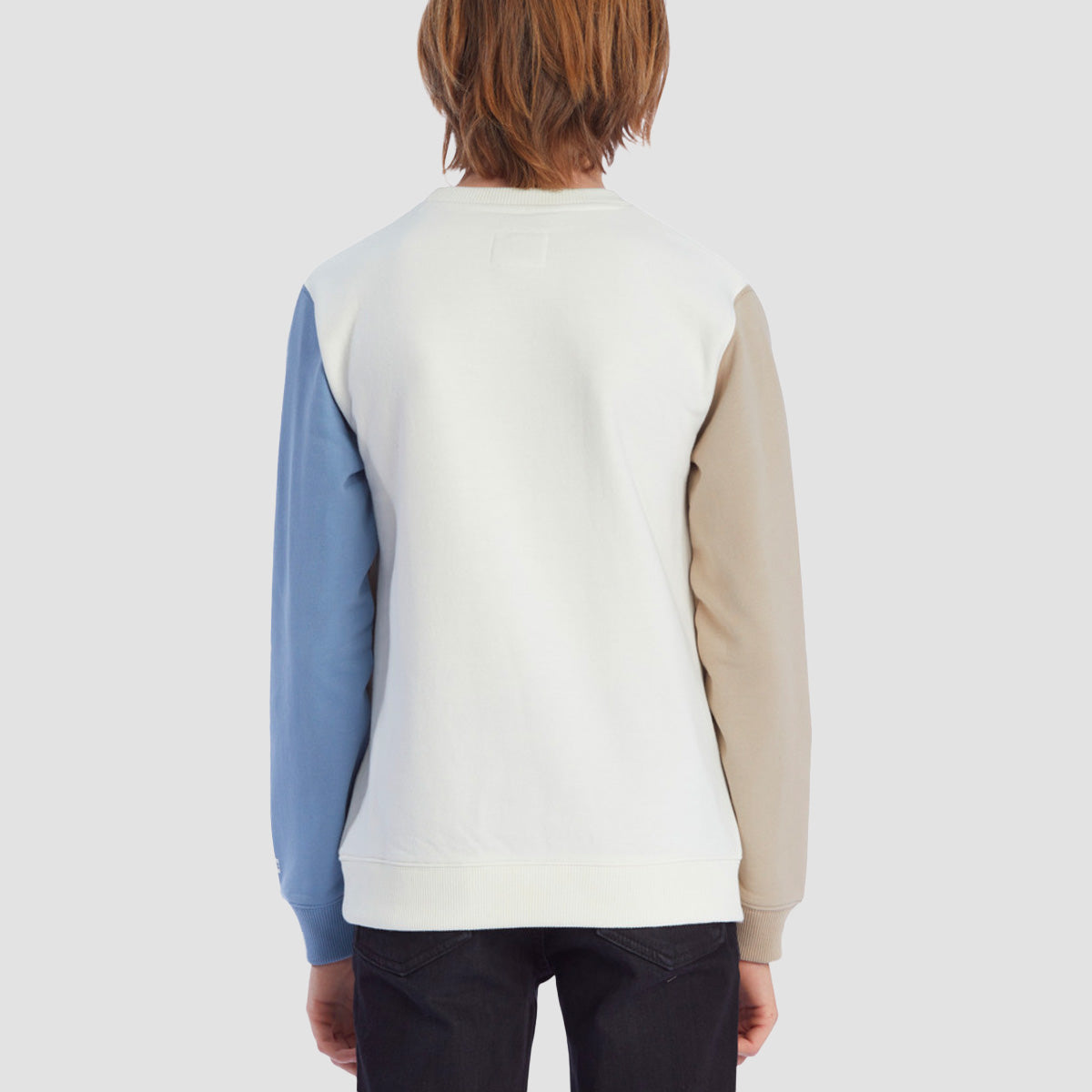 DC Riot 2 Crew Sweat Lily White Colour Block - Kids