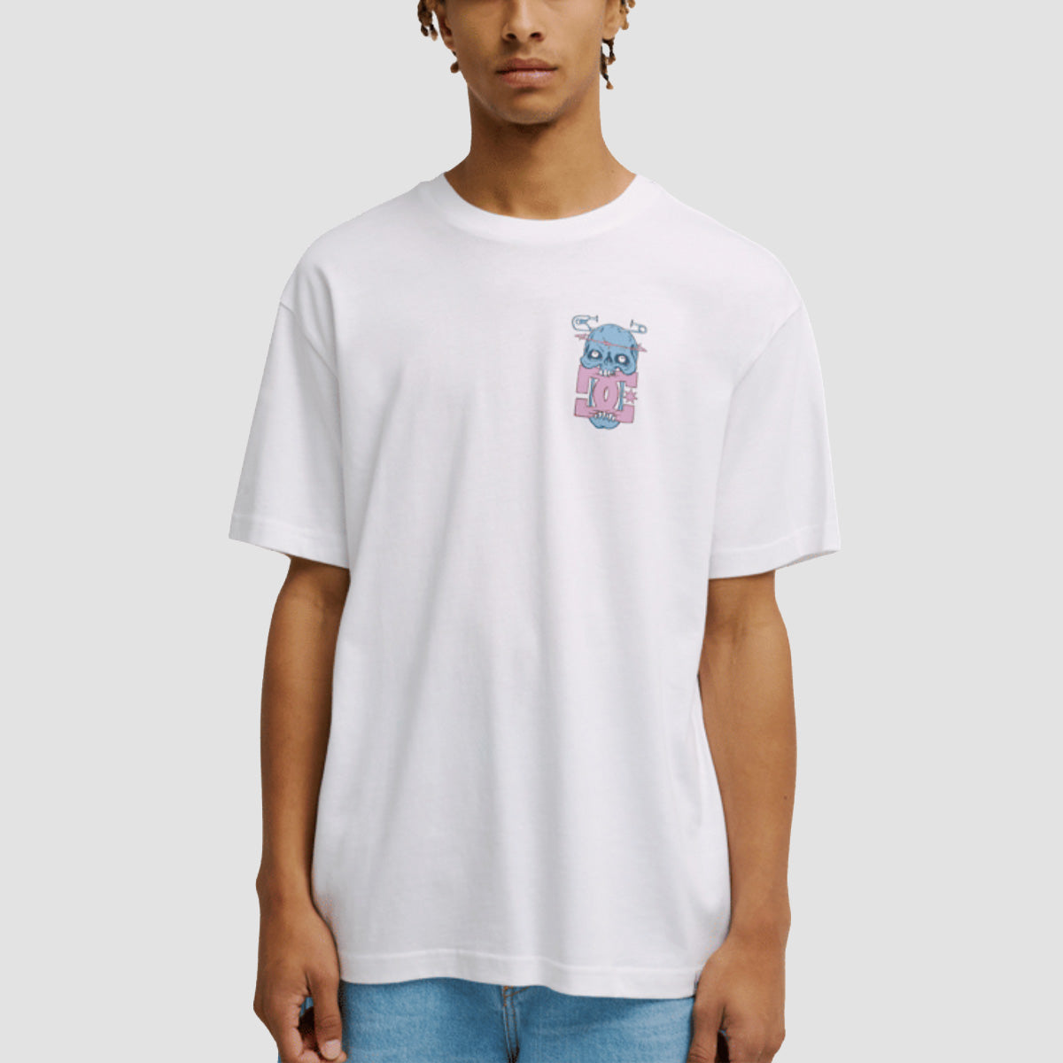 DC Safety Skull T-Shirt White
