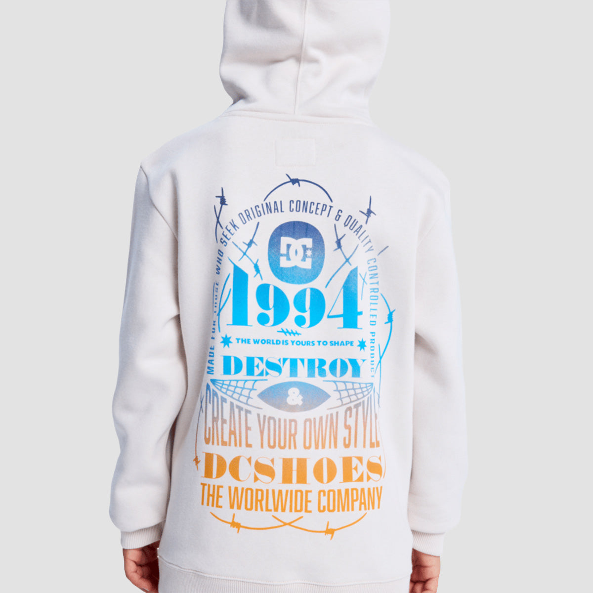 DC Shape Or Destroy Pullover Hoodie Oatmeal - Kids