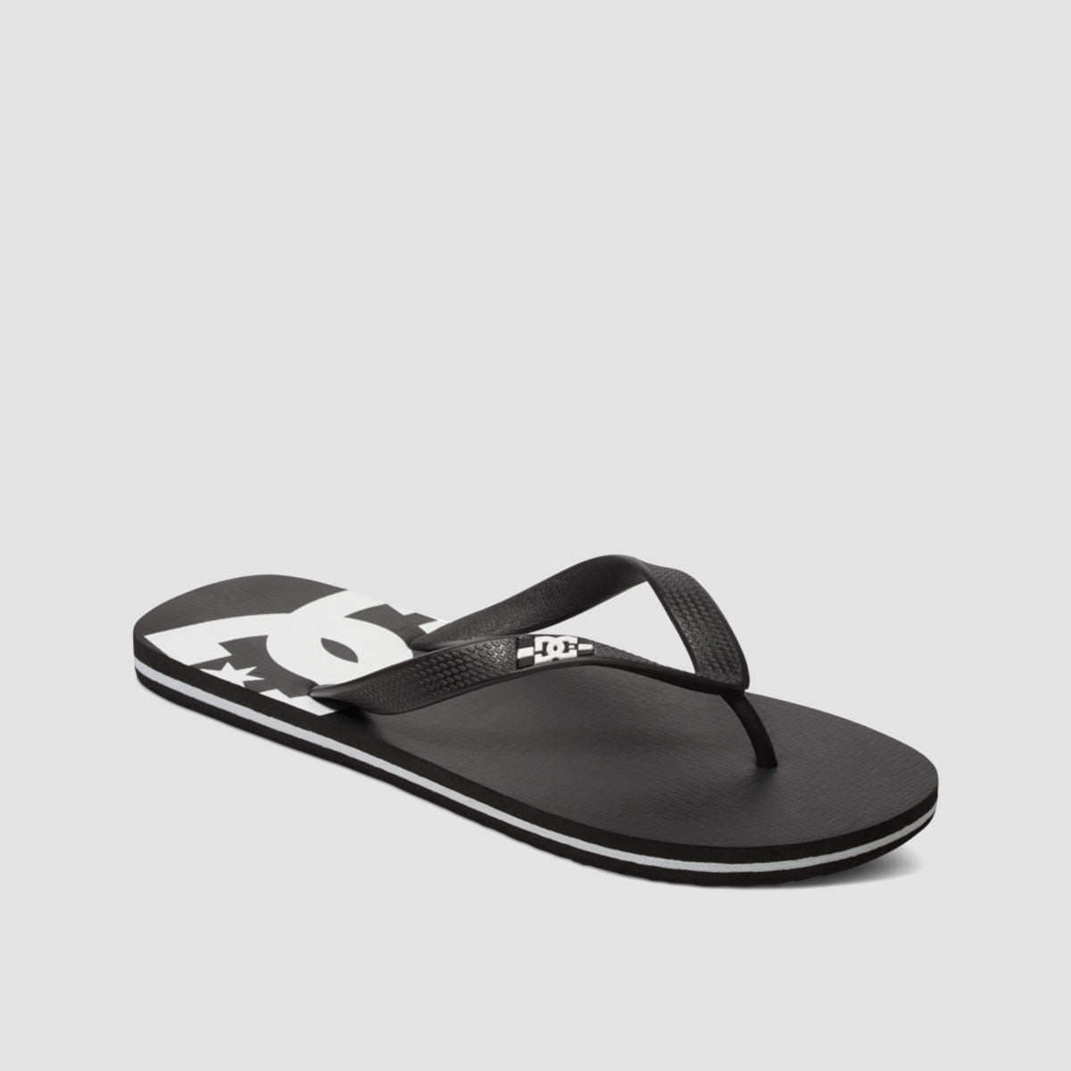 DC Spray Flip Flops - Black/Black/White