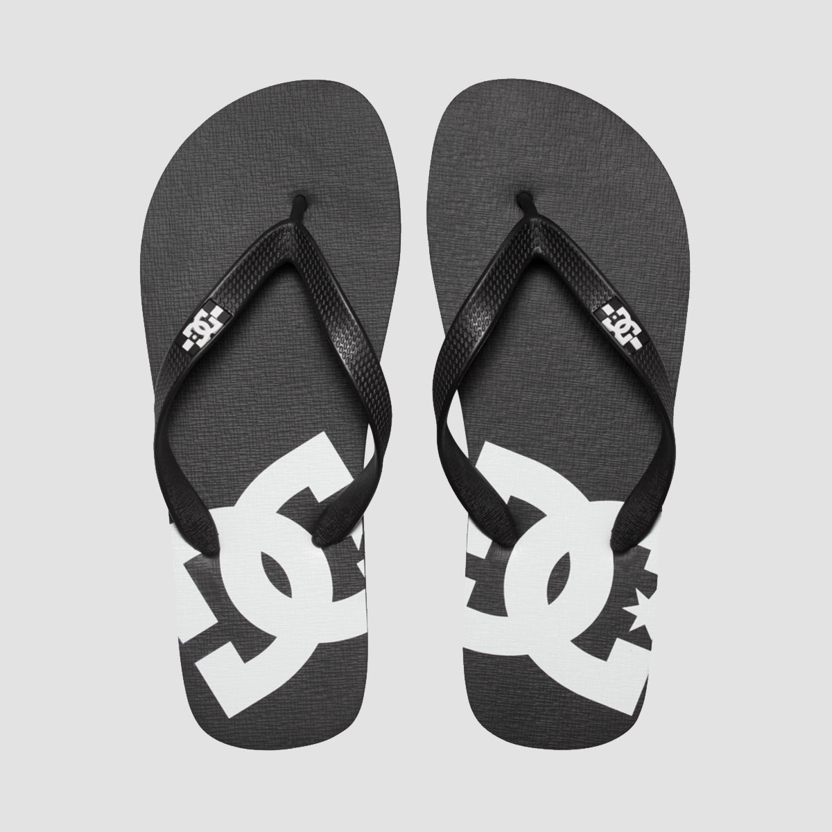 DC Spray Flip Flops - Black/Black/White