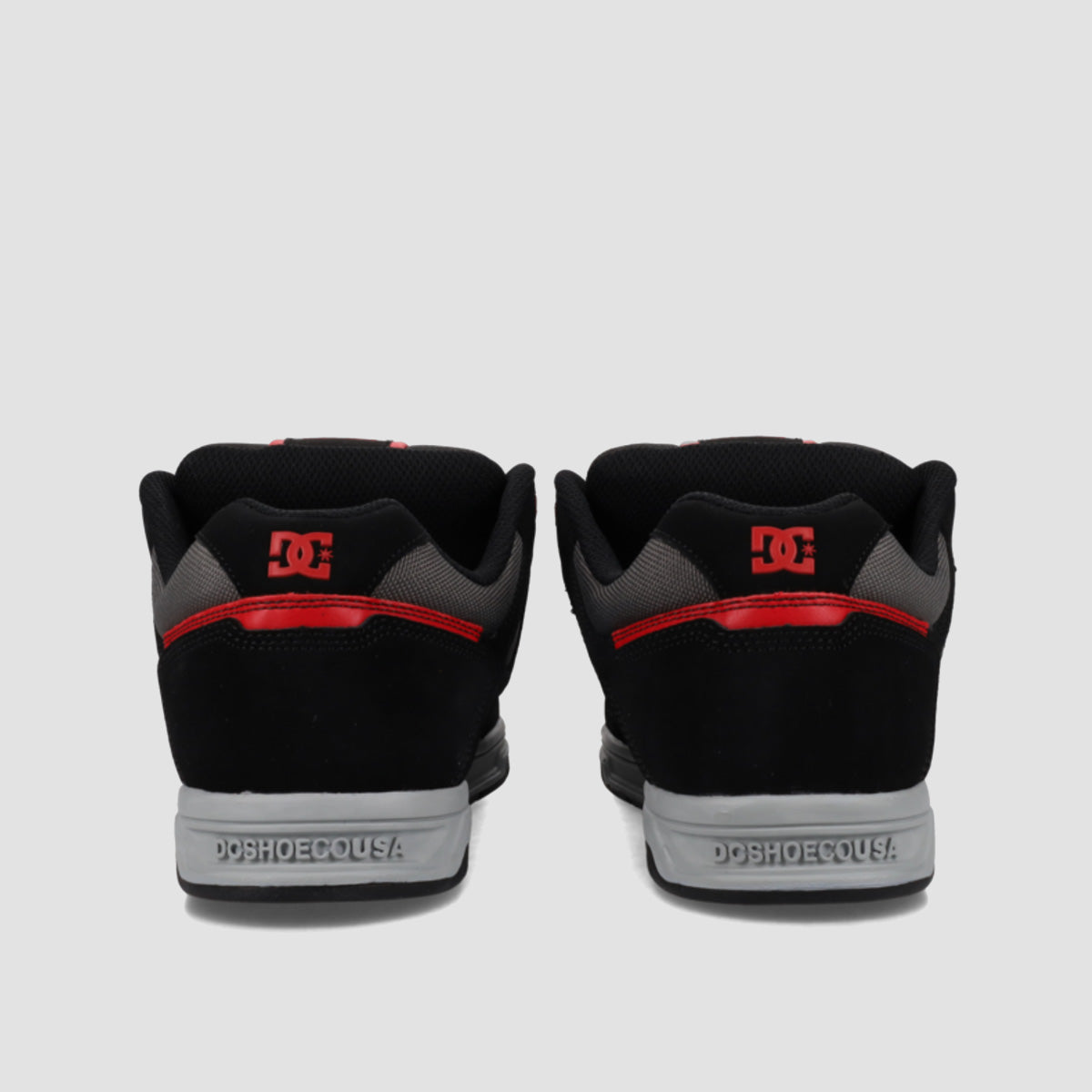 DC Stag Shoes - Black/Black/Red