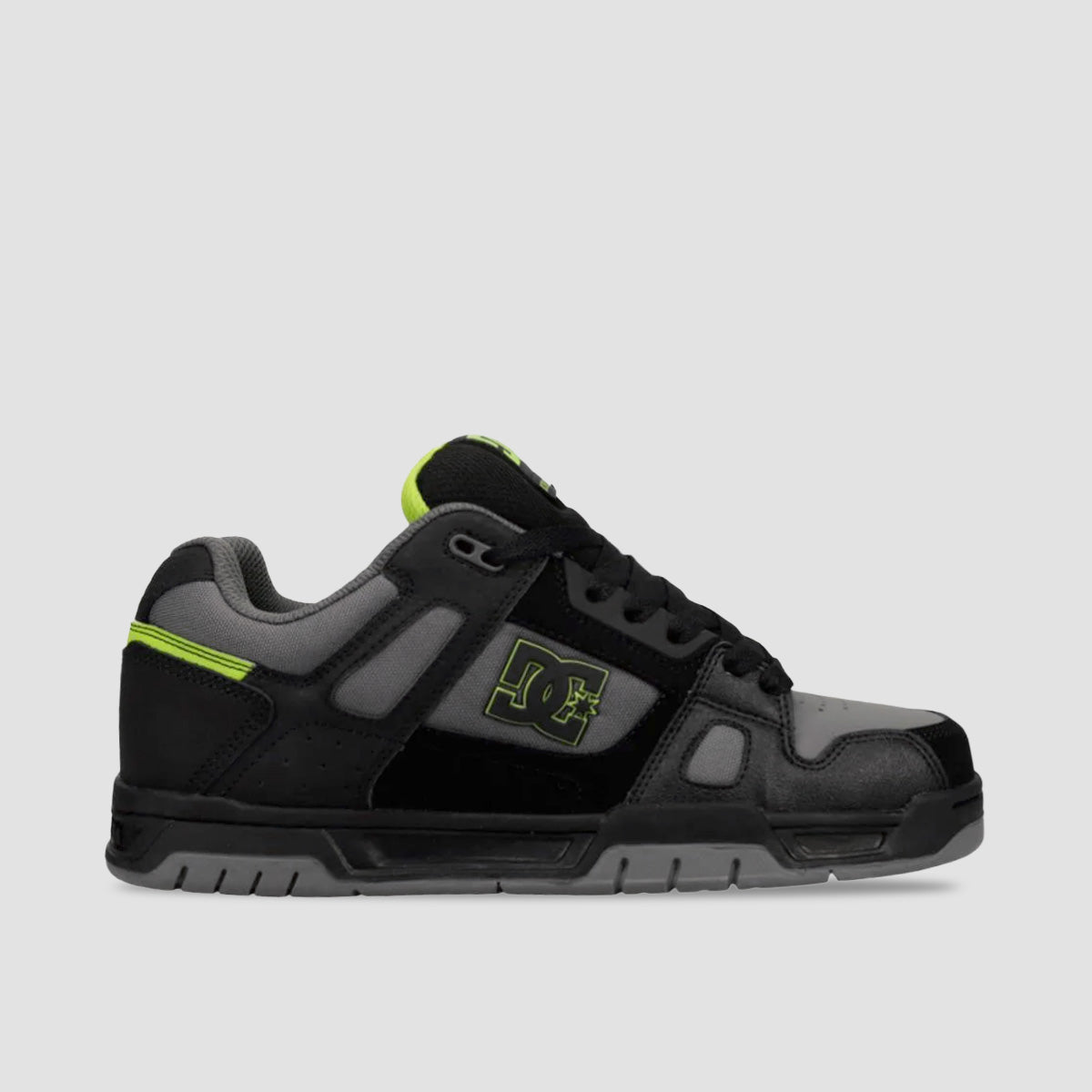 DC Stag Shoes - Black/Lime