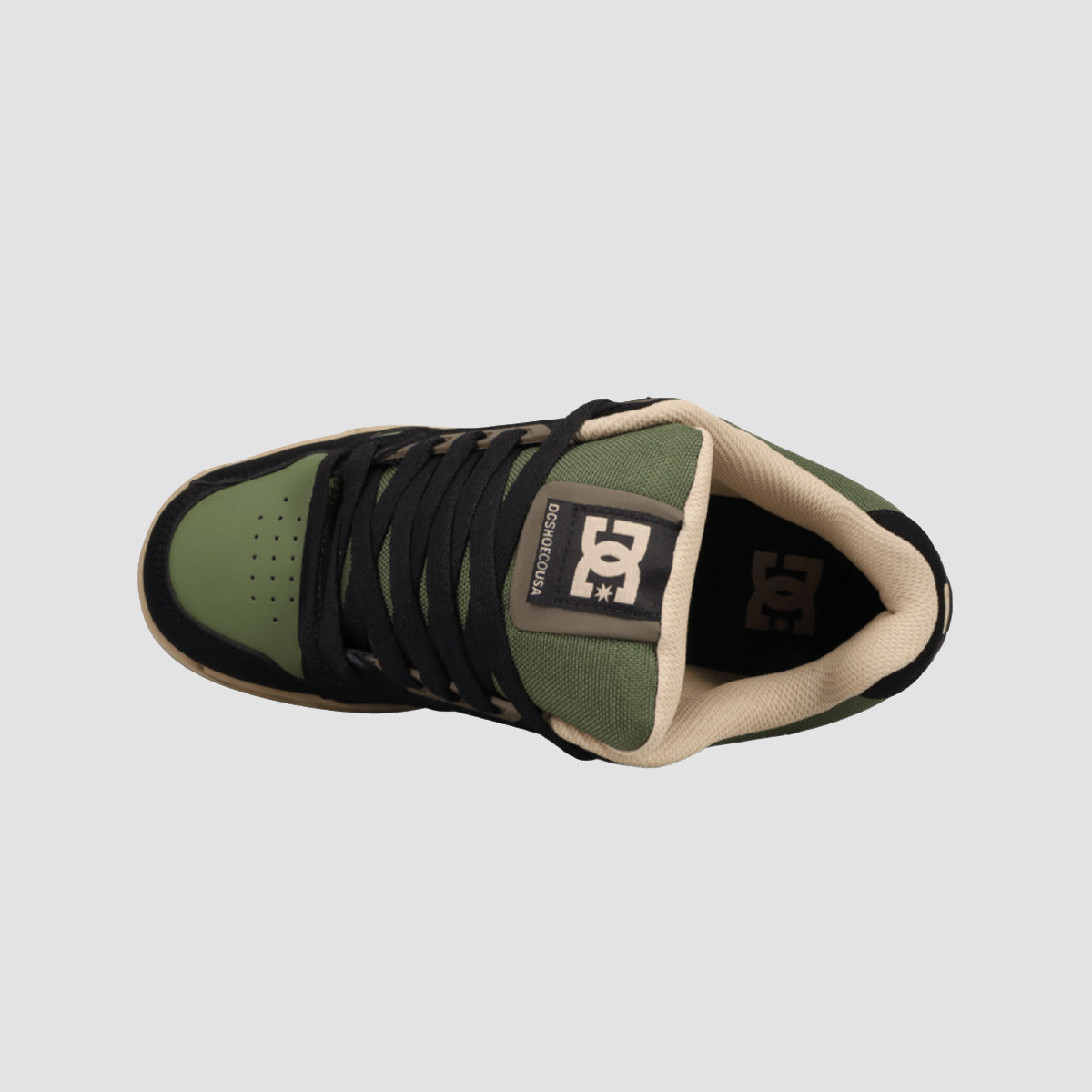 DC Stag Shoes - Black/Tan/Olive