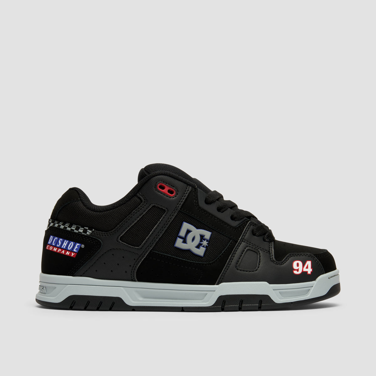 DC Stag Shoes - Black/Grey/Blue