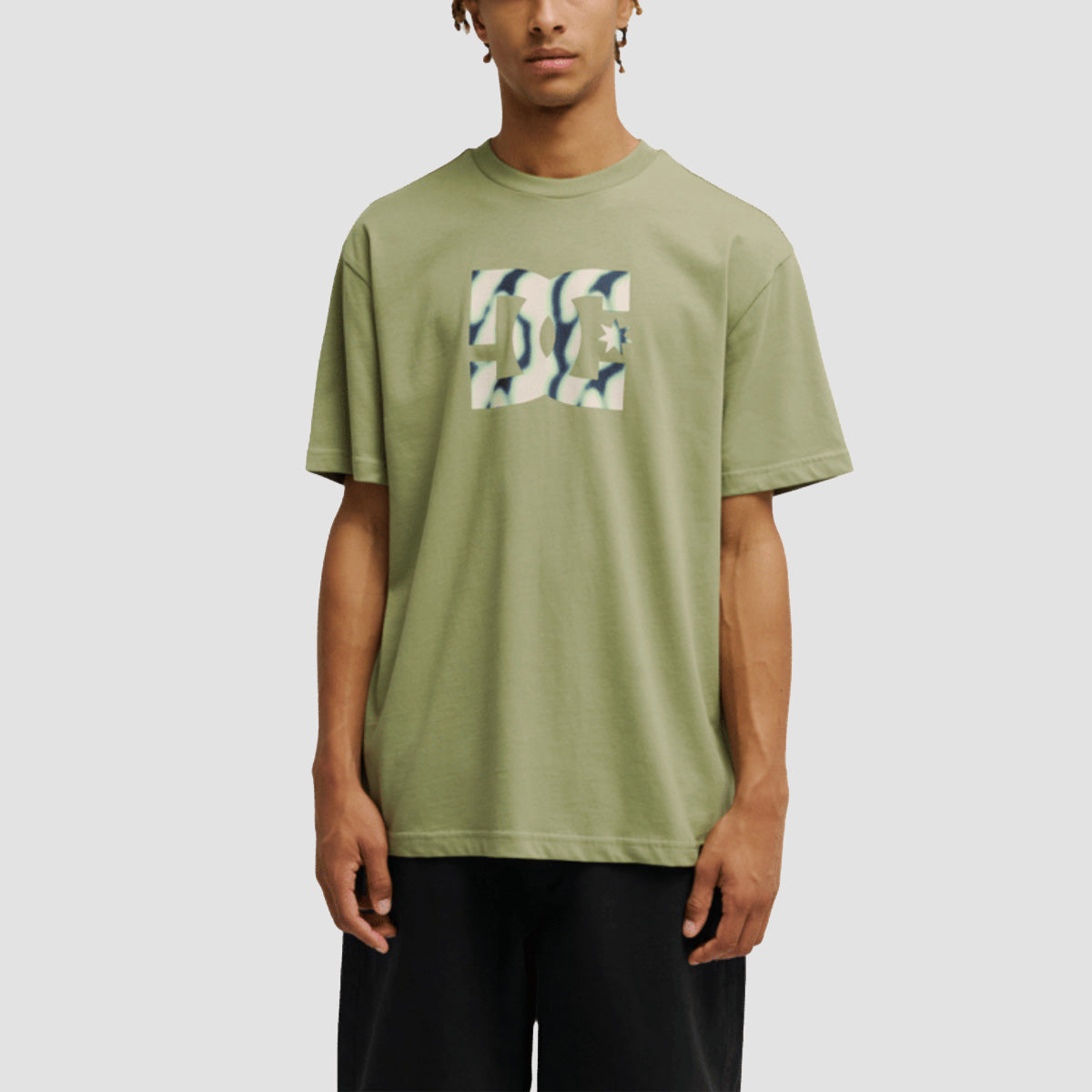 DC Star Filled T-Shirt Oil Green