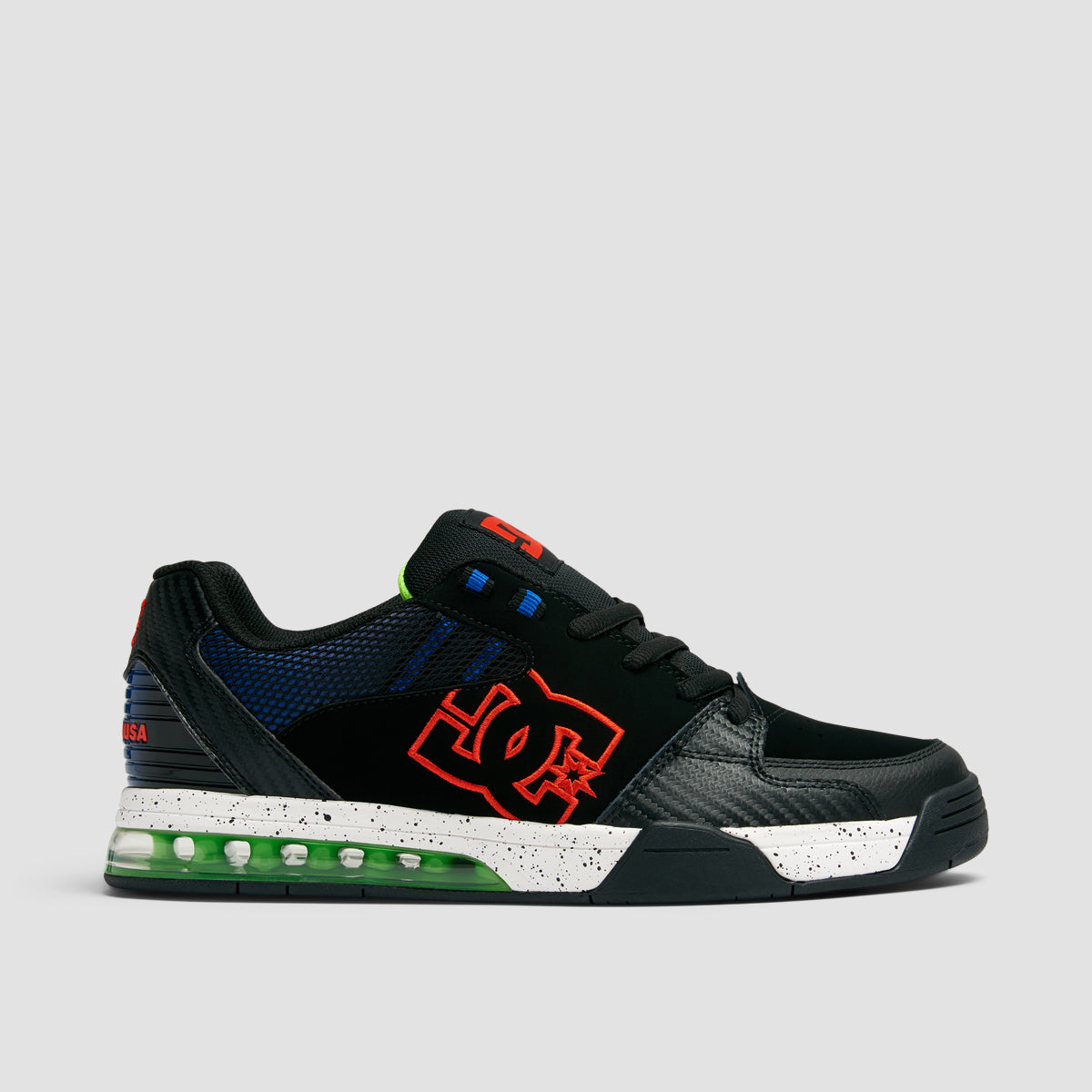 DC Versatile LE Shoes Black Red Blue