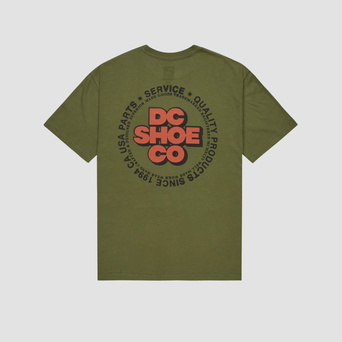 DC Work Circle T-Shirt Bronze Green