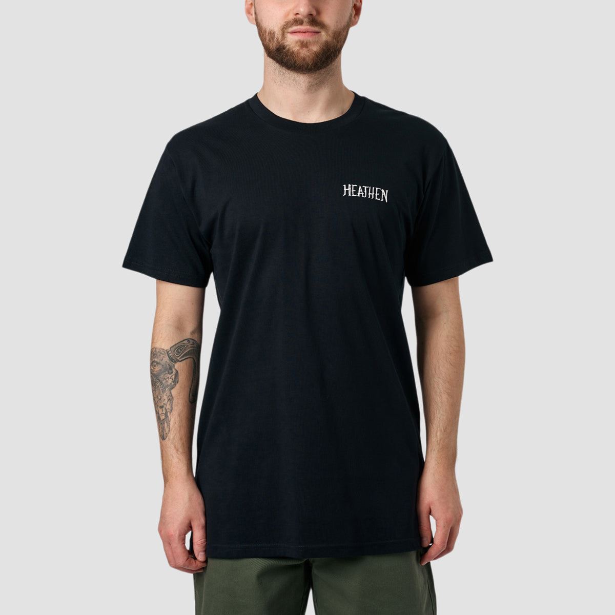Heathen Devine Dragon T-Shirt Black