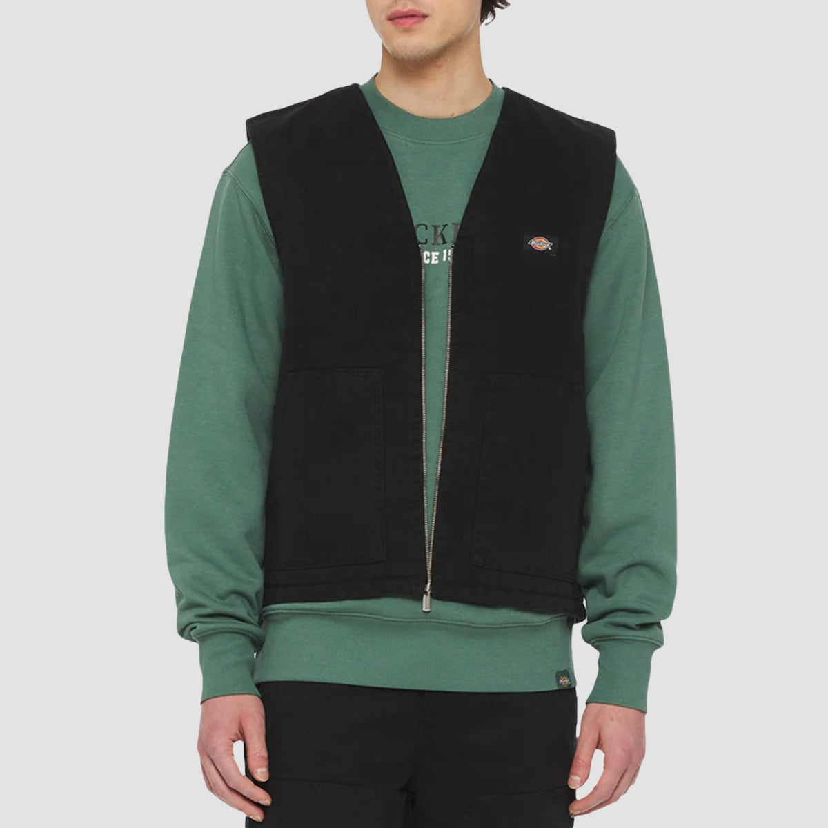 Dickies Duck Canvas Summer Vest Jacket SW Black
