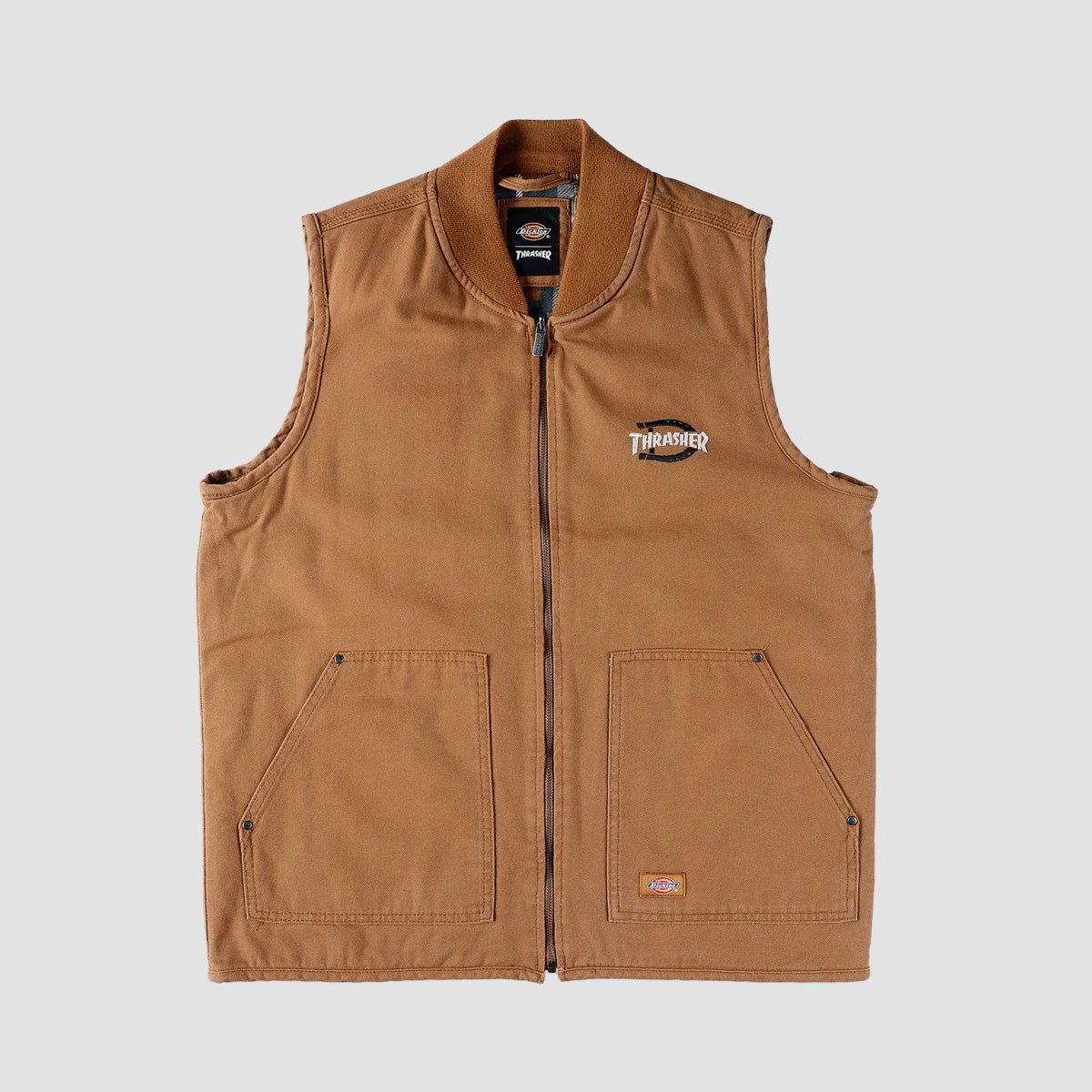 Dickies X Thrasher Vest Duck Brown