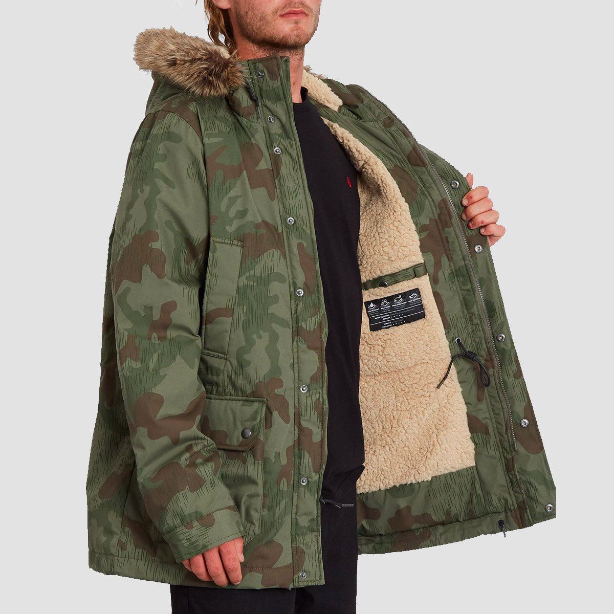 Volcom Lidward 5K Parka Jacket Camouflage