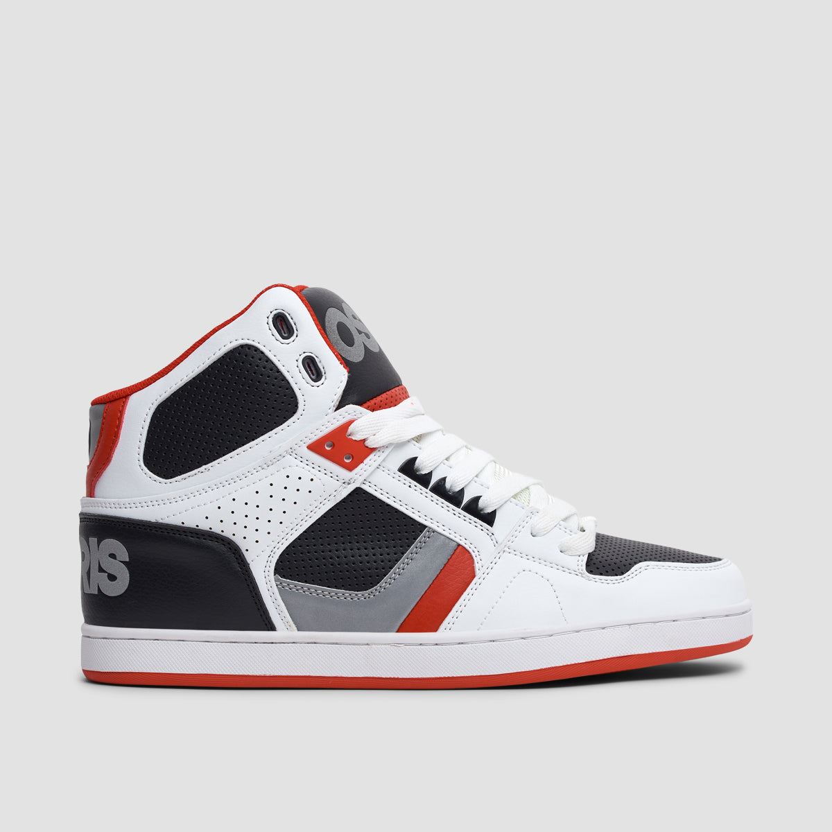 Osiris NYC 83 CLK Shoes - White/Black/3M/Red
