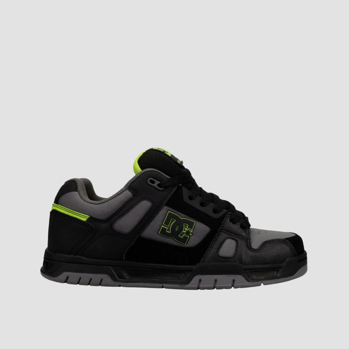 DC Stag Shoes - Black/Lime