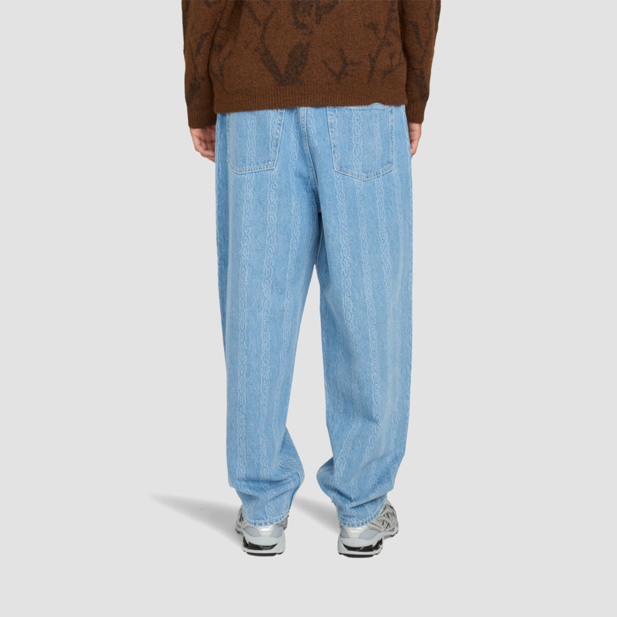 Element Big 5 Baggy Fit Jeans Chainlink Bleach