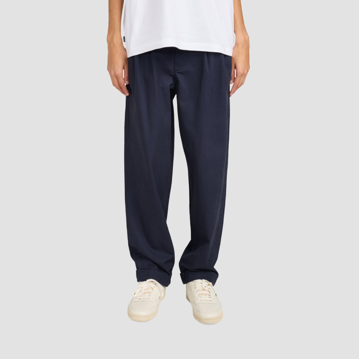 Element Big Pleat Chino Pants Eclipse Navy