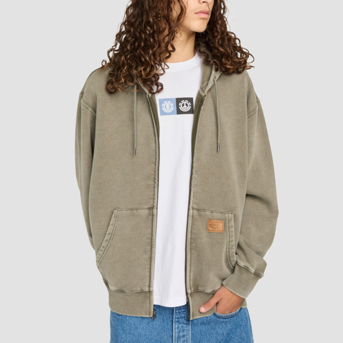 Element Cargo Zip Hoodie Forest Night