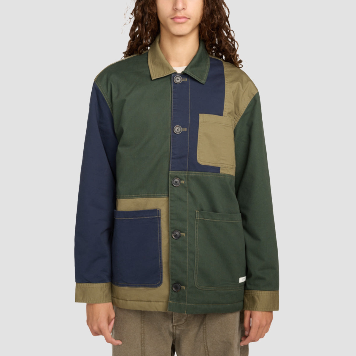 Element Crossroads Patchwork Overshirt Jacket Multicolour