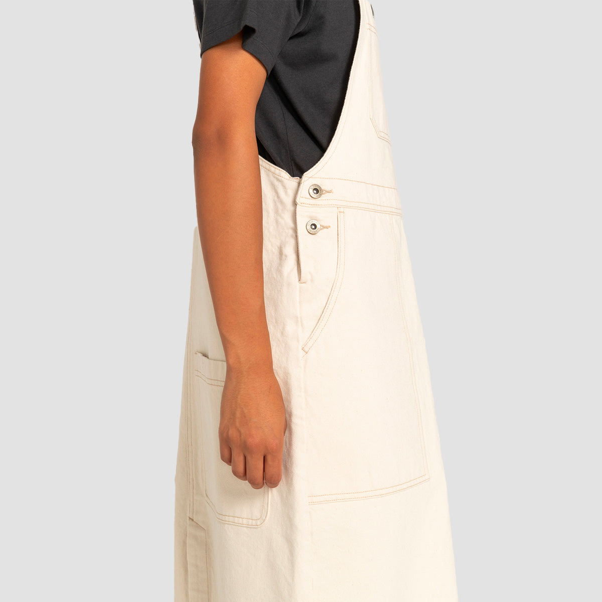 Element Denim Dungaree Dress Natural - Womens