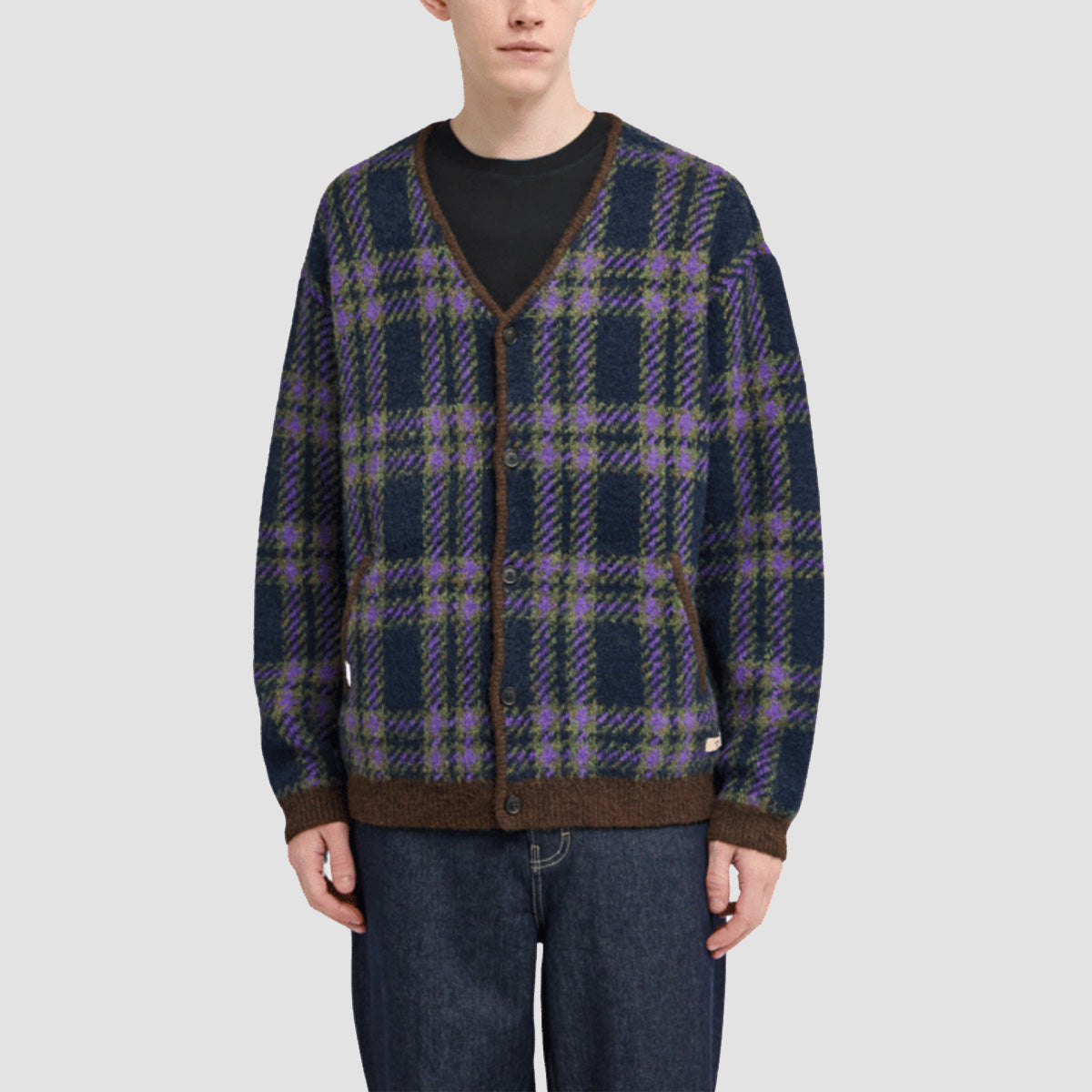 Element Hairy Cardigan Multicolour