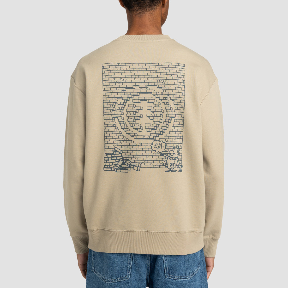 Element Job Done Crew Sweatshirt Aluminum