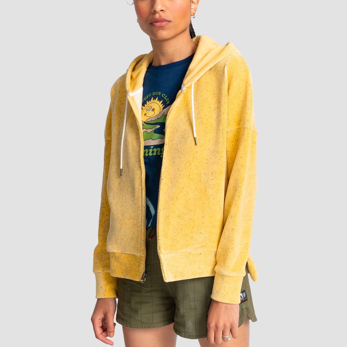 Element Korde Zip Hoodie Cream Gold - Womens