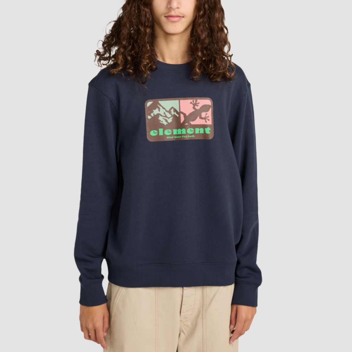 Element Memory Crew Sweatshirt Eclipse Navy