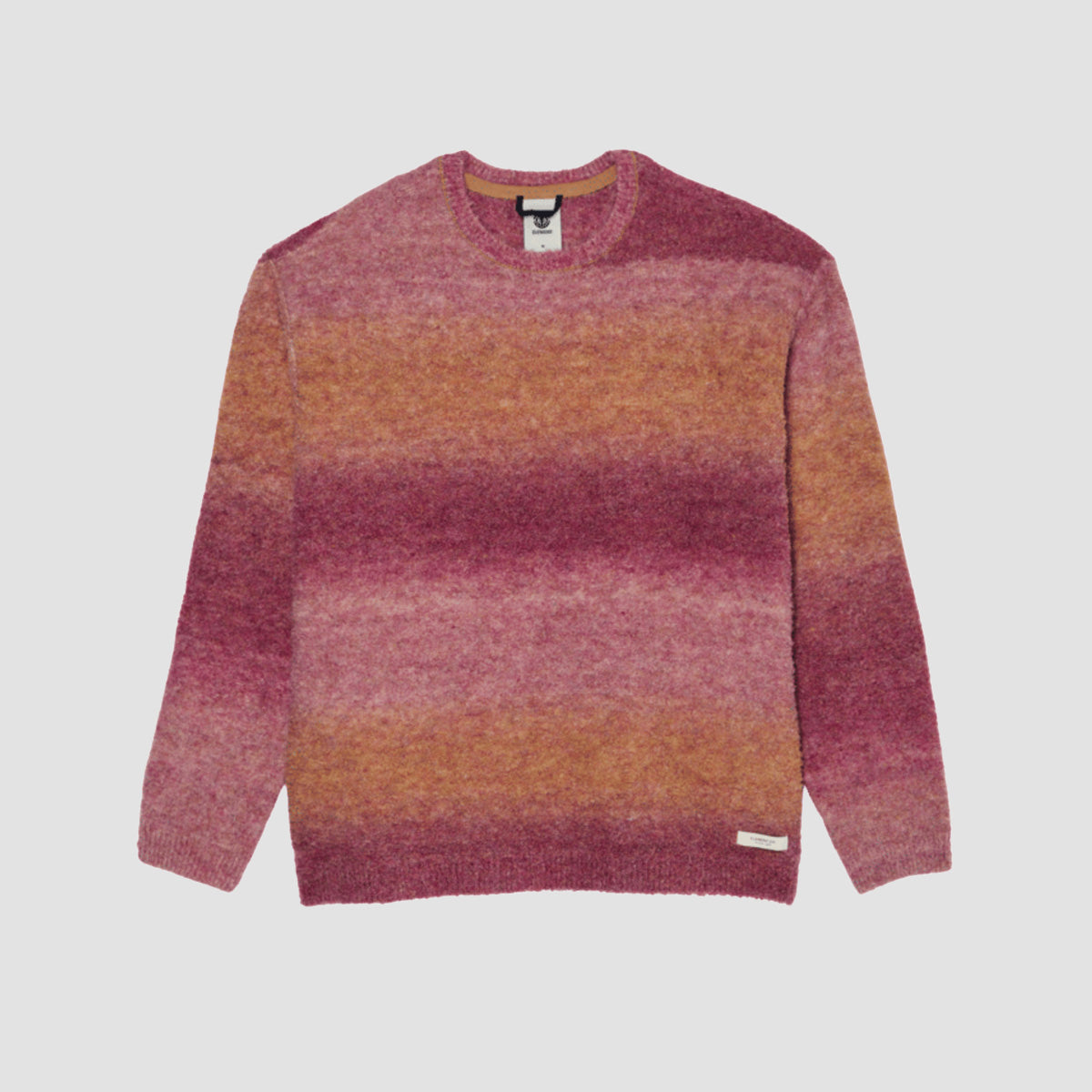 Element Terry Crew Neck Jumper Apple Butter Gradient