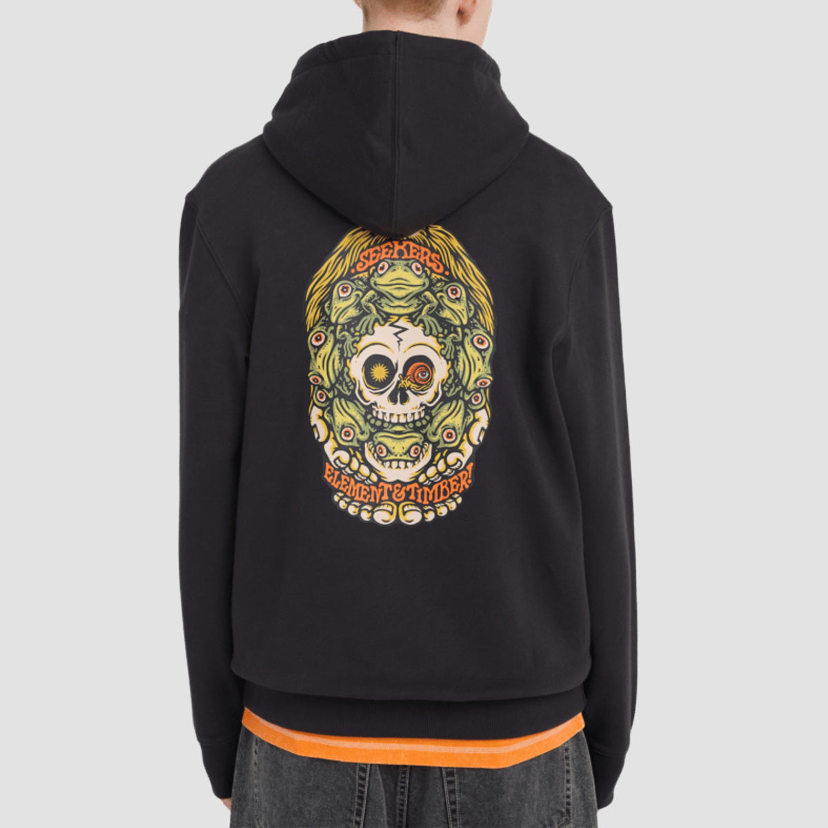 Element X Timber Orbit Pullover Hoodie Off Black