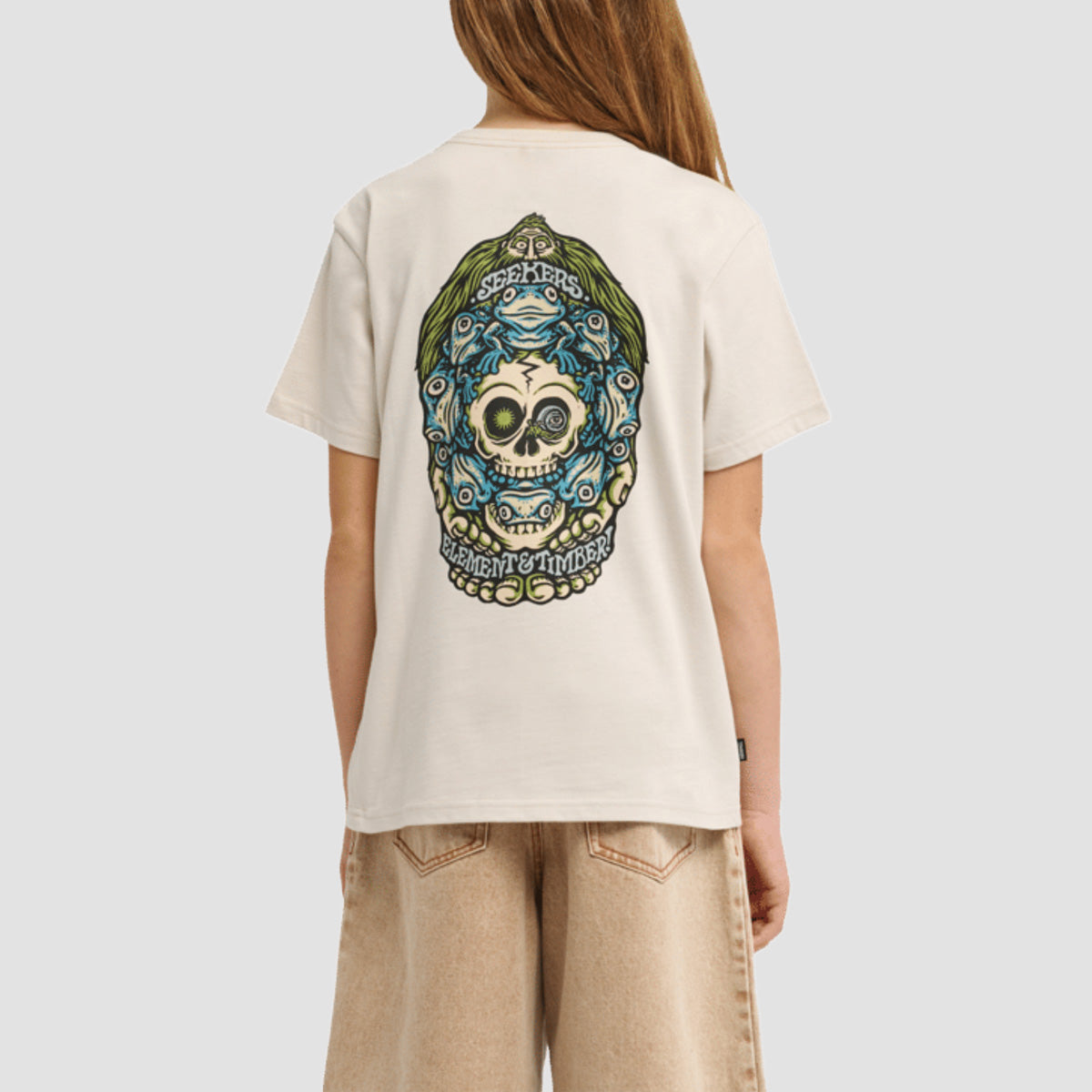 Element X Timber Orbit T-Shirt Oat Milk - Kids