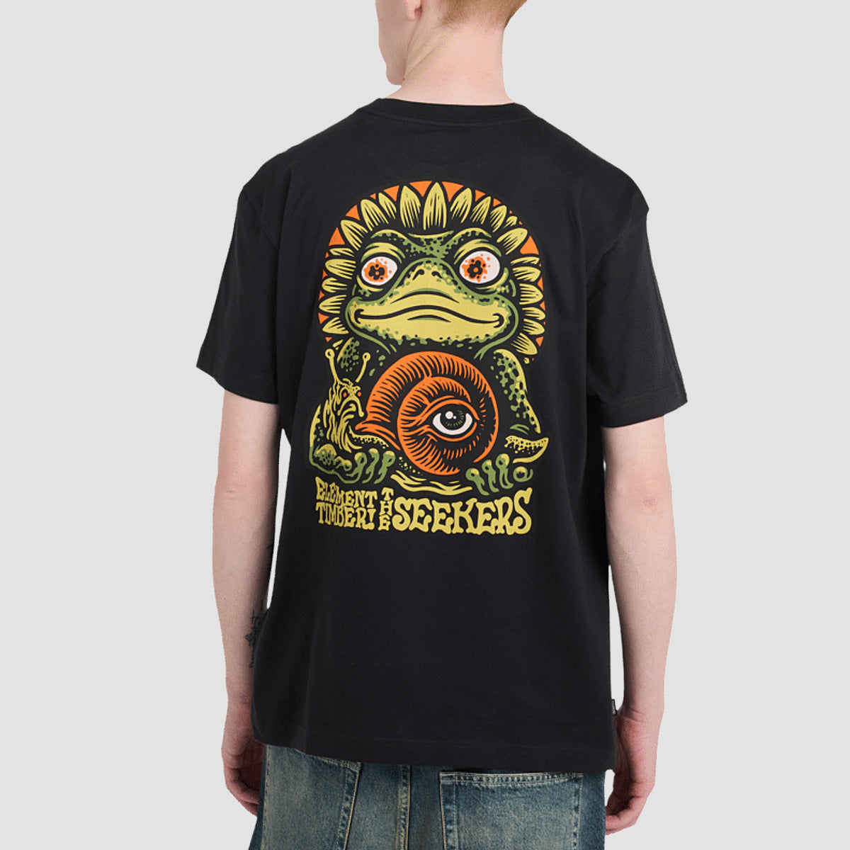 Element X Timber The Frog T-Shirt Off Black