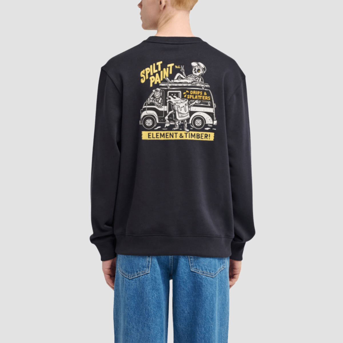 Element X Timber Van Crew Sweatshirt Flint Black