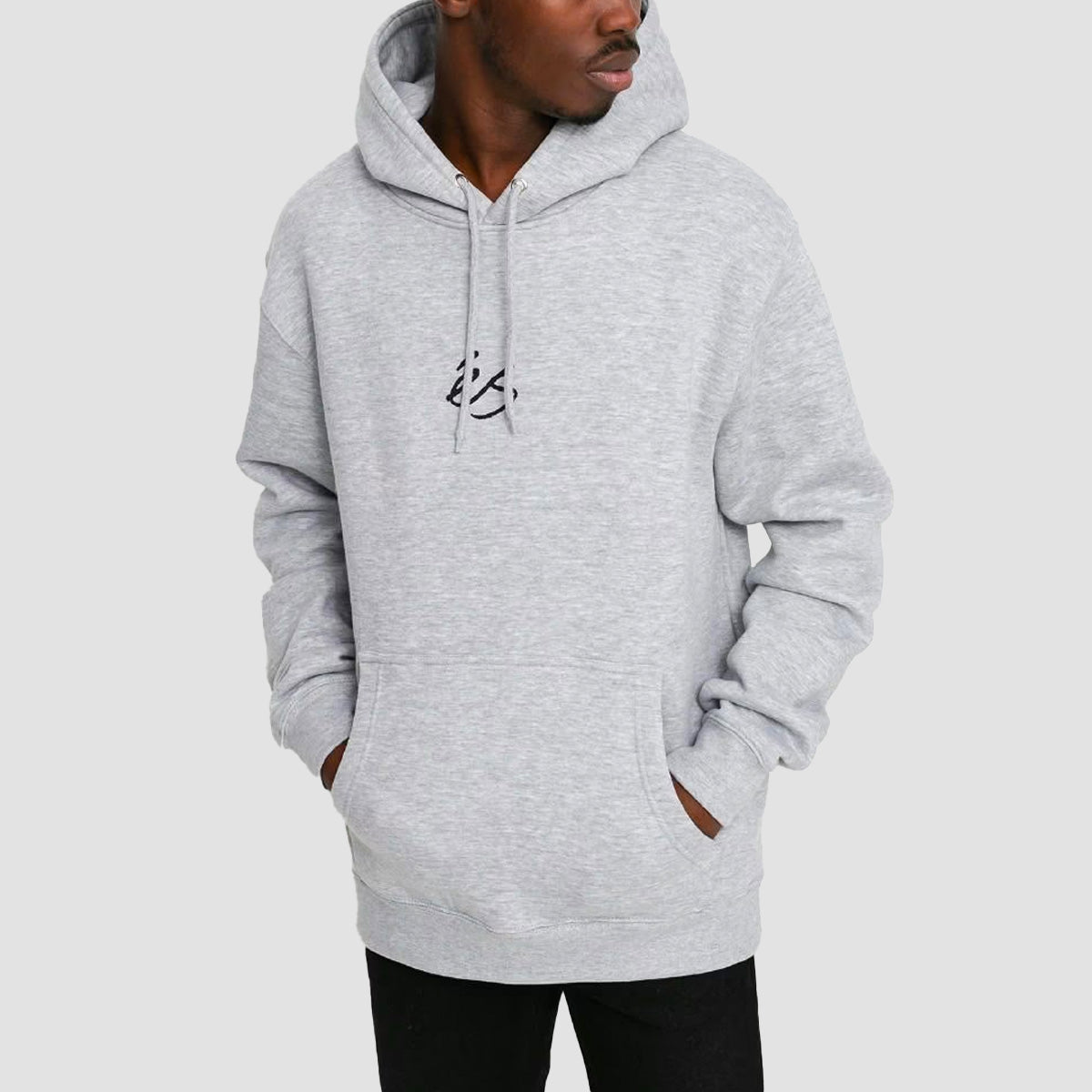 eS Mini Script Pullover Hoodie Grey/Heather