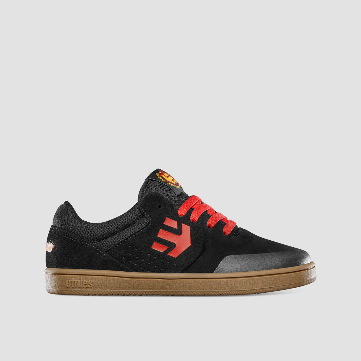 Etnies Marana X Santa Cruz Shoes - Black/Red/Gum - Kids