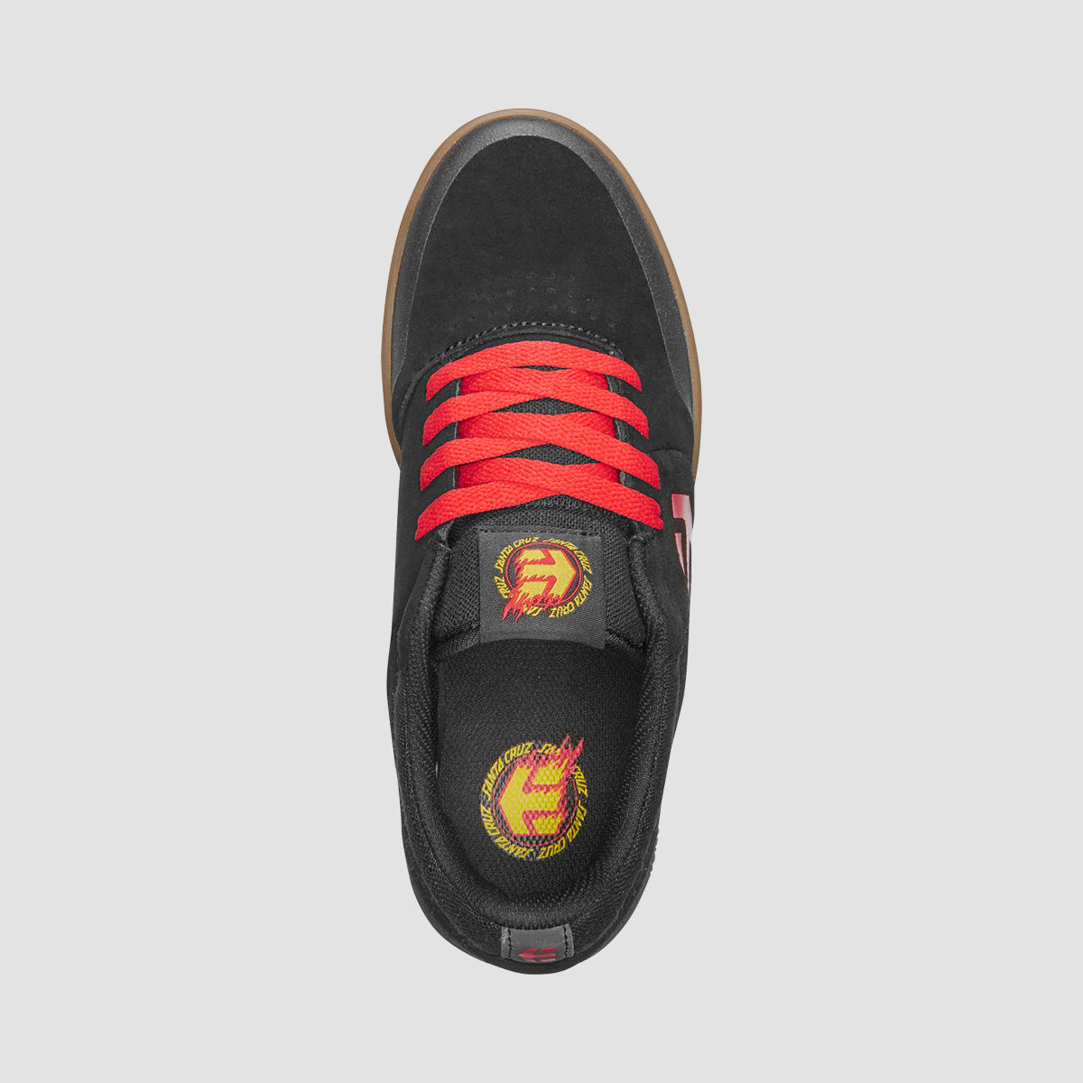Etnies Marana X Santa Cruz Shoes - Black/Red/Gum - Kids
