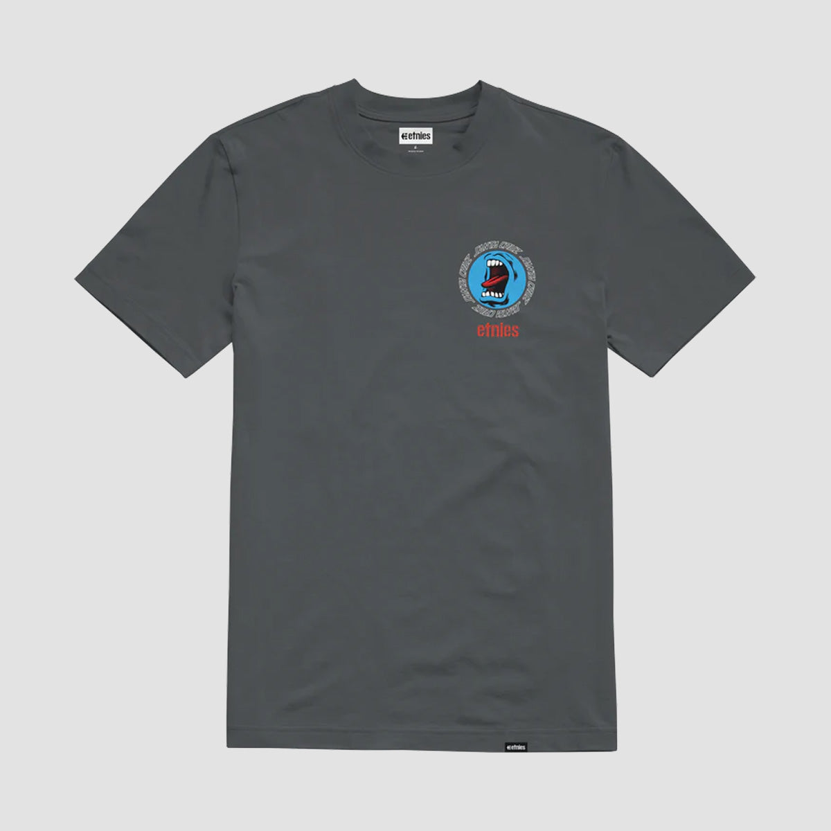Etnies Screaming Hand T-Shirt Charcoal